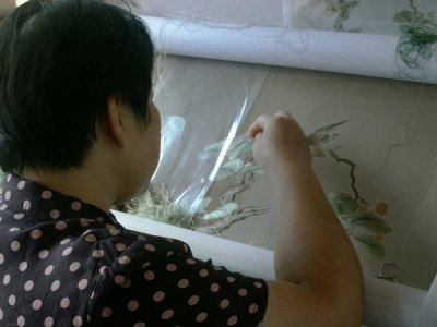 Silk embroidery worker - 2