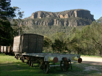 Old wagons from the Newnes train line