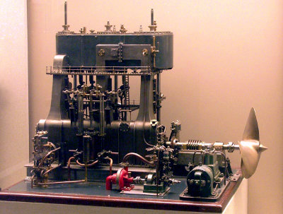 Model of ship's engine
