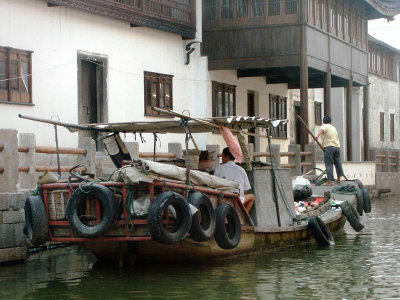 Work boat in Suzhou canal