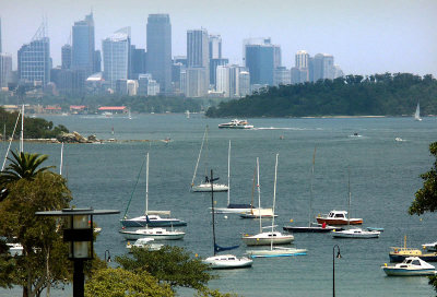 Sydney CBD skyline and the harbour
