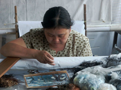 Silk embroidery worker - 1