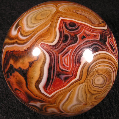 1.93: Banded Carnelian Agate - Madagascar