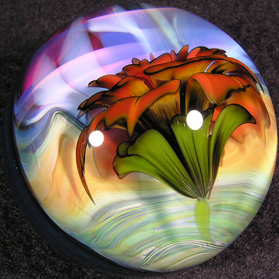Matt put this piece together with one of his flowers and the backside.