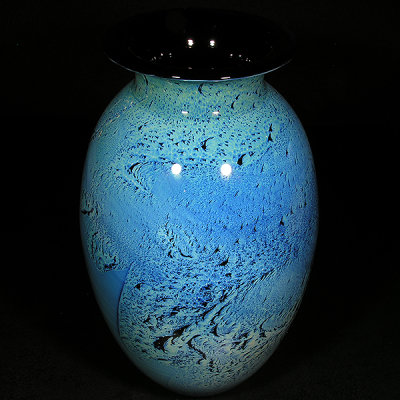 Josh Simpson Blue New Mexico Vase