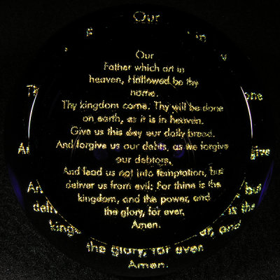 The Lord's Prayer Size: 3.18 Price: SOLD 