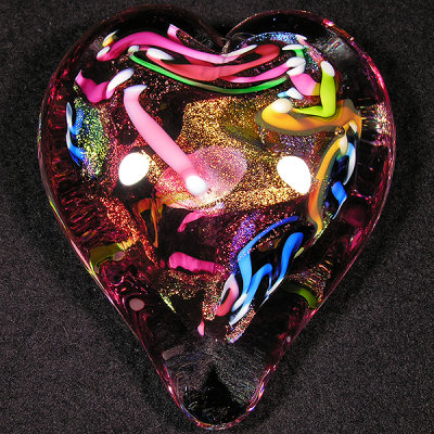 #22: Heart on Fire Size: 3.30 W x 1.26 H Price: $65