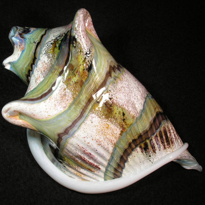 #518: Sumo Glass, Echoes of the Ocean Size: 6.50 x 4.11 Price: $225