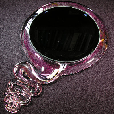 Carlson Glassworks, Magic Mirror 2 Size: 5.05 W x 7.87 H Price: SOLD