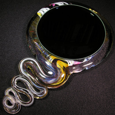 Carlson Glassworks, Magic Mirror 4 Size: 5.12 W x 8.20 H Price: SOLD