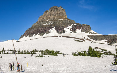 Mount Clements at Logan Pass in Glacier National Park