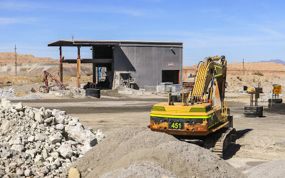 Gyratory Crusher building at the ASARCO Copper Mine