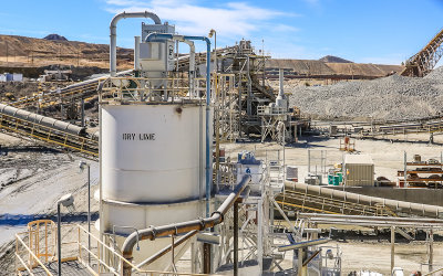 Layout of the refining complex at the ASARCO Copper Mine