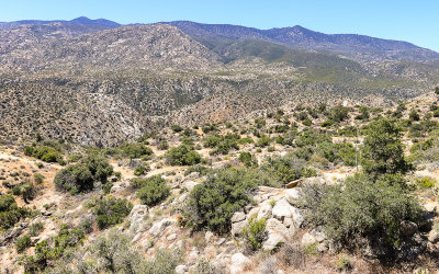 View of the Santa Rosa Mountains from the Cahuilla Teewwenet Vista Point in Santa Rosa & San Jacinto Mtns NM