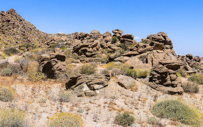 Rock formations along the Palms to Pines Scenic Byway in Santa Rosa & San Jacinto Mtns NM