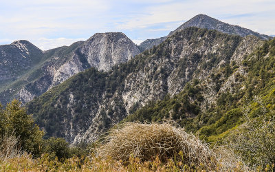 Nearby peaks as seen from Mount Wilson in San Gabriel Mountains NM