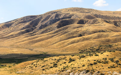 Tremblor range mountain near the south entrance to Carrizo Plain National Monument