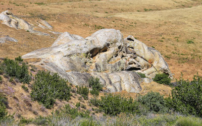 Rock formation in Carrizo Plain National Monument