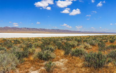 The Temblor Range and Soda Lake in Carrizo Plain National Monument