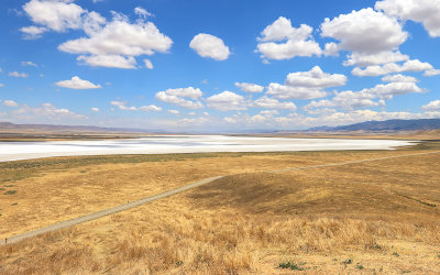 View of Soda Lake from Overlook Hill in Carrizo Plain National Monument