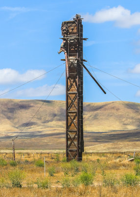 Old grain elevator in Carrizo Plain National Monument