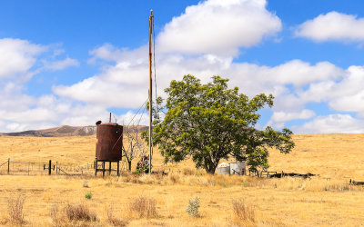 Equipment at the Traver Ranch in Carrizo Plain National Monument