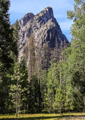 The Three Brothers, Lower, Middle and Eagle Peak (7,779 ft.), in Yosemite National Park