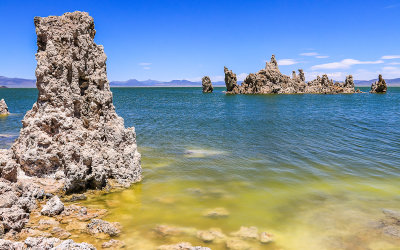 Large Tufa island near the shore of Mono Lake