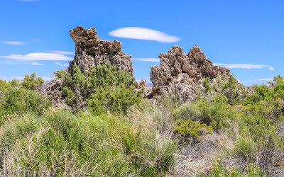 Clouds over a landlocked Tufa Formation at Mono Lake