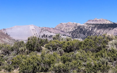 The Mono Craters in the Mono Basin to the south of Mono Lake