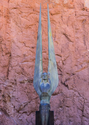 Statue at Hoover Dam in Lake Mead National Recreation Area