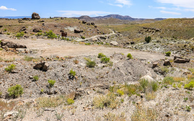 View of the area excavated starting in 1920 in Jurassic National Monument