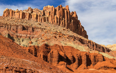 The Castle formation in Capitol Reef National Park