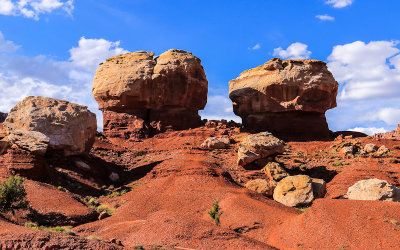 The Twin Rocks in Capitol Reef National Park