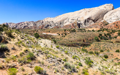 A portion of the 100 mile long Waterpocket Fold from the east side of Capitol Reef National Park