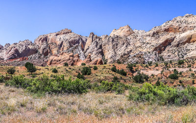 Rugged portion of the Waterpocket Fold on the east side of Capitol Reef National Park