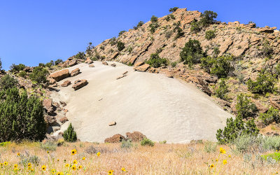 Sandstone formation in the Strike Valley on the east side of Capitol Reef National Park