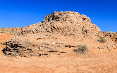 Glass Mountain composed of selenite crystals, a form of gypsum, in the Cathedral Valley in Capitol Reef National Park