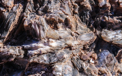 The selenite crystals that make up Glass Mountain in the Cathedral Valley in Capitol Reef National Park