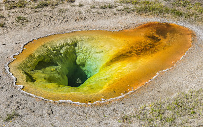 Belgian Pool in the Upper Geyser Basin in Yellowstone National Park