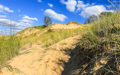 Mount Baldy from the beach of Lake Michigan in Indiana Dunes National Park