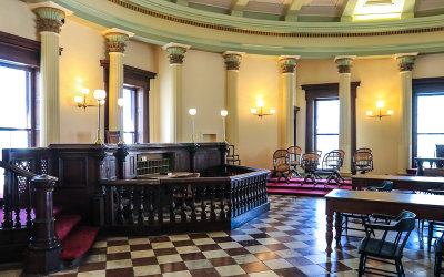 1843 ‘Courtroom of Common Pleas’ in the Old Courthouse in Gateway Arch National Park