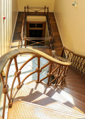 Staircase in the Old Courthouse in Gateway Arch National Park