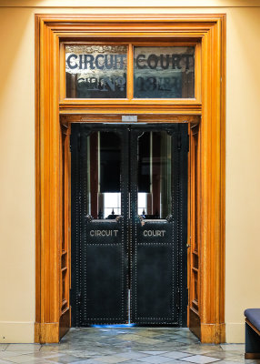 Entryway to Circuit Court No. 13 in the Old Courthouse in Gateway Arch National Park
