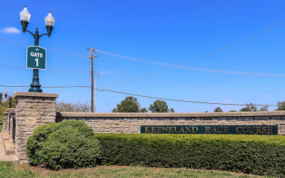 Gate 1 entrance to Keeneland Race Course 
