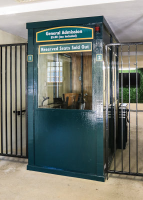 Seating ticket booth at Keeneland Race Course