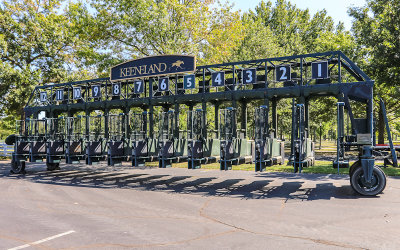 Starting Gate used as the Keeneland Race Course