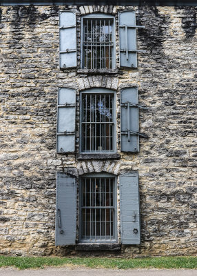Windows in the Barrel House at the Woodford Reserve Distillery