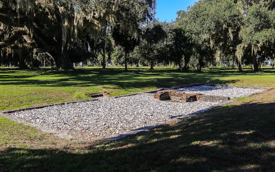 Remains of the home of Indian Interpreter Mary Musgrove Matthews in Fort Frederica National Monument