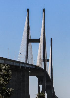 Sidney Lanier Bridge over the Brunswick River along Coastal Georgia